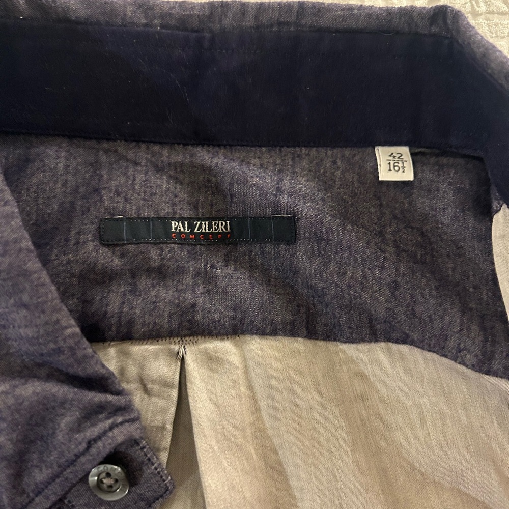 Pal Zileri Men's Dark Gray Shirt Jacket